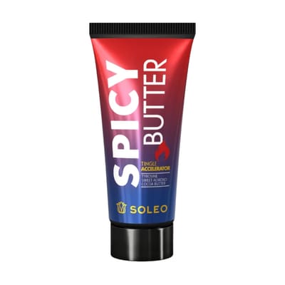 Soleo SPICY BUTTER TINGLE – Accelerator bronzare cu Aloe Vera și unt de Shea