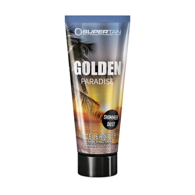 Supertan California GOLDEN PARADISE – Accelerator de bronzare cu acid hialuronic și particule de aur