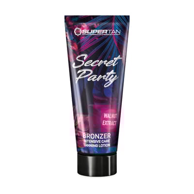 Supertan California SECRET PARTY BRONZER – Accelerator de bronzare cu extract de nucă și bronzant activ