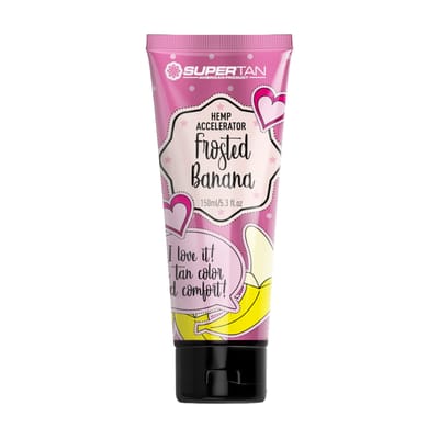 Supertan Sensation FROSTED BANANA Accelerator de bronzare cu cupru și ulei de monoi tahitian