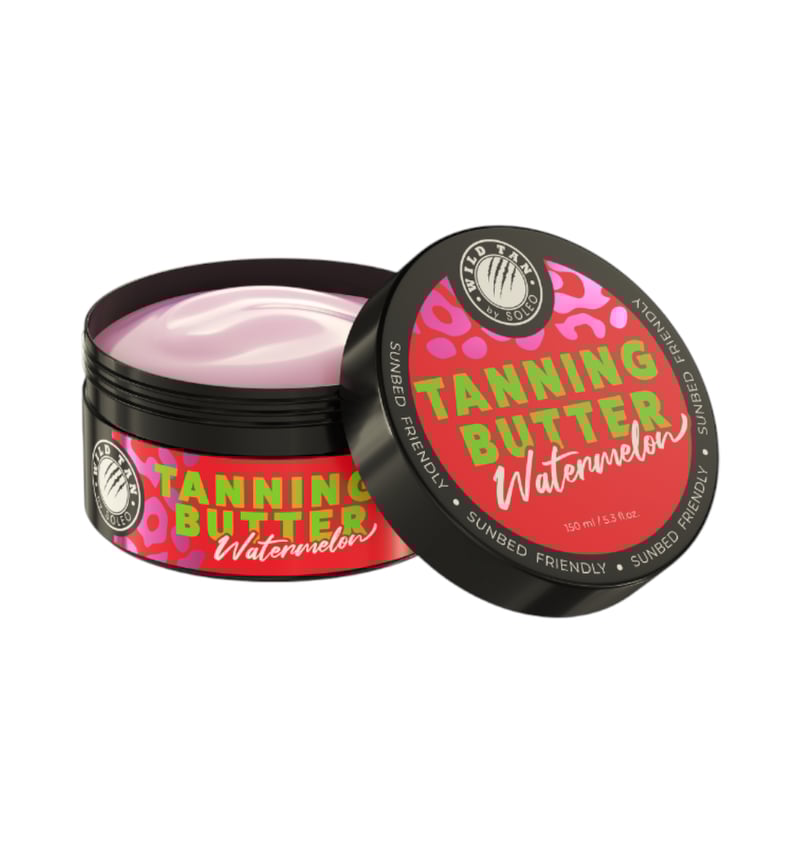 Soleo TANNING BUTTER WATERMELON – Accelerator bronz cu unt de Shea și ulei de migdale