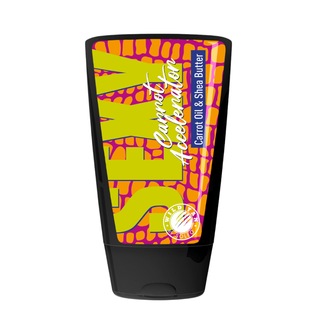 Soleo SEXY CARROT – Accelerator de bronzare cu ulei de morcov și unt de Shea