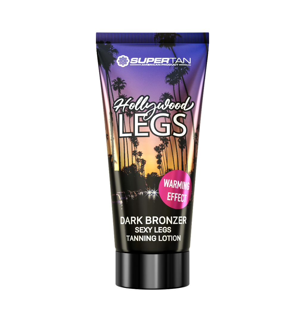 Supertan California HOLLYWOOD LEGS – Accelerator de bronzare cu bronzant puternic și efect termo
