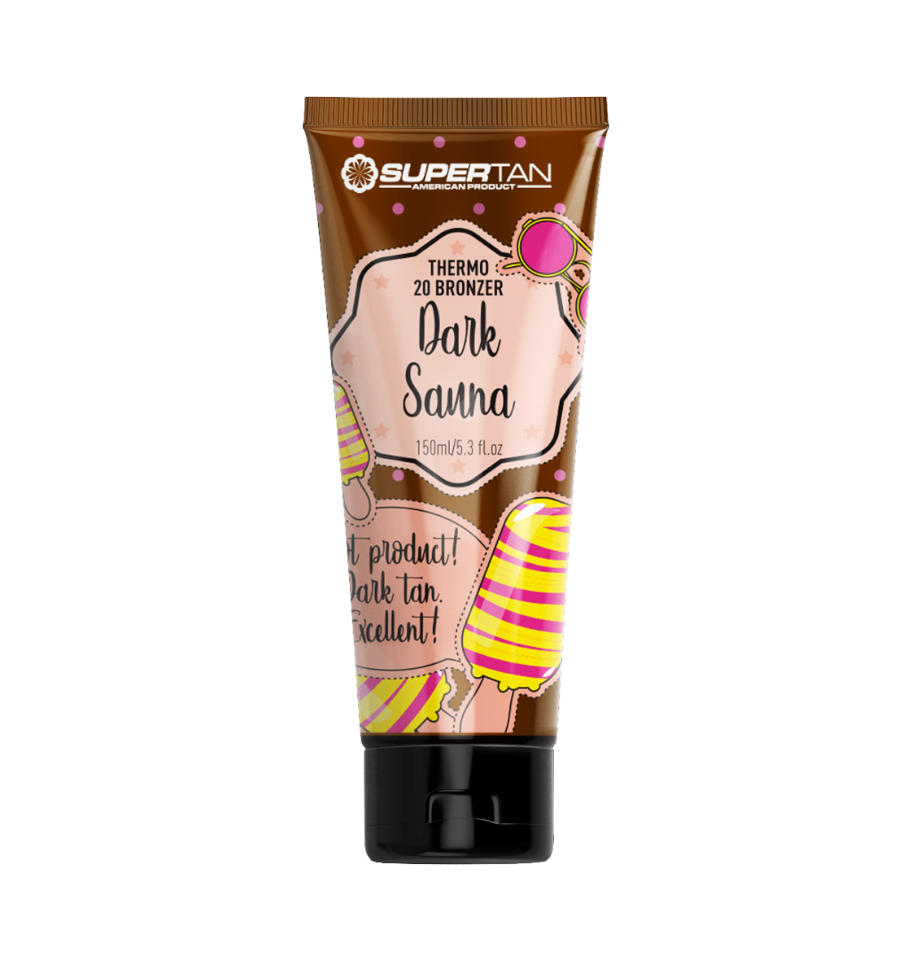 Supertan Sensation DARK SAUNA Bronzer cu efect de încălzire și DHA